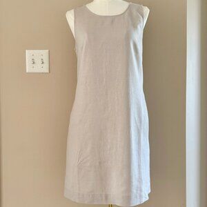 J. Crew Factory Sleeveless Cream Dress